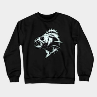 Angry fish Crewneck Sweatshirt